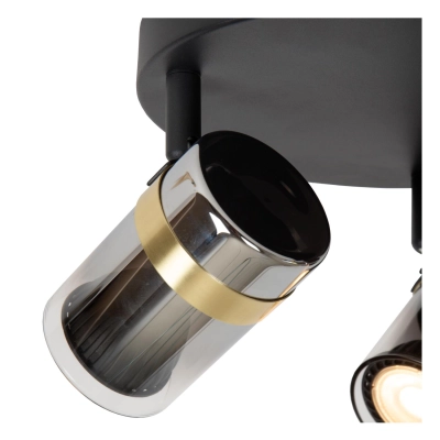 UPTON - Ceiling spotlight - 3xGU10 - Smoke Grey 57900/13/65 Lucide
